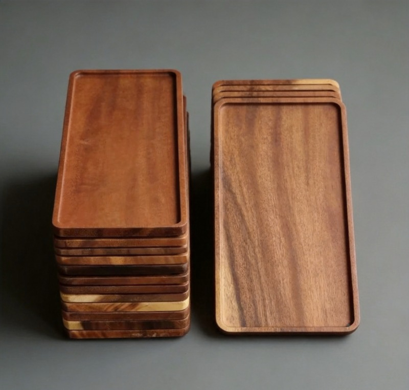 Doğal Ahşap Dikdörtgen Servis  - Wooden Serving Tray incelemesi ve fiyatı