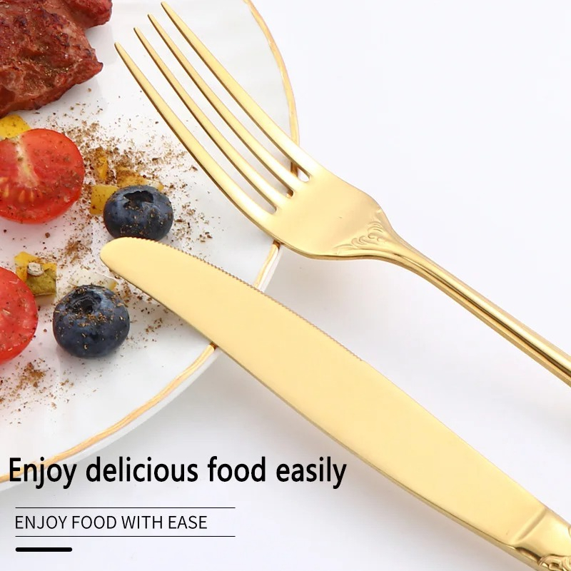 24 Parçalık Altın Rengi Yemek  - Gold Plated Cutlery incelemesi ve fiyatı