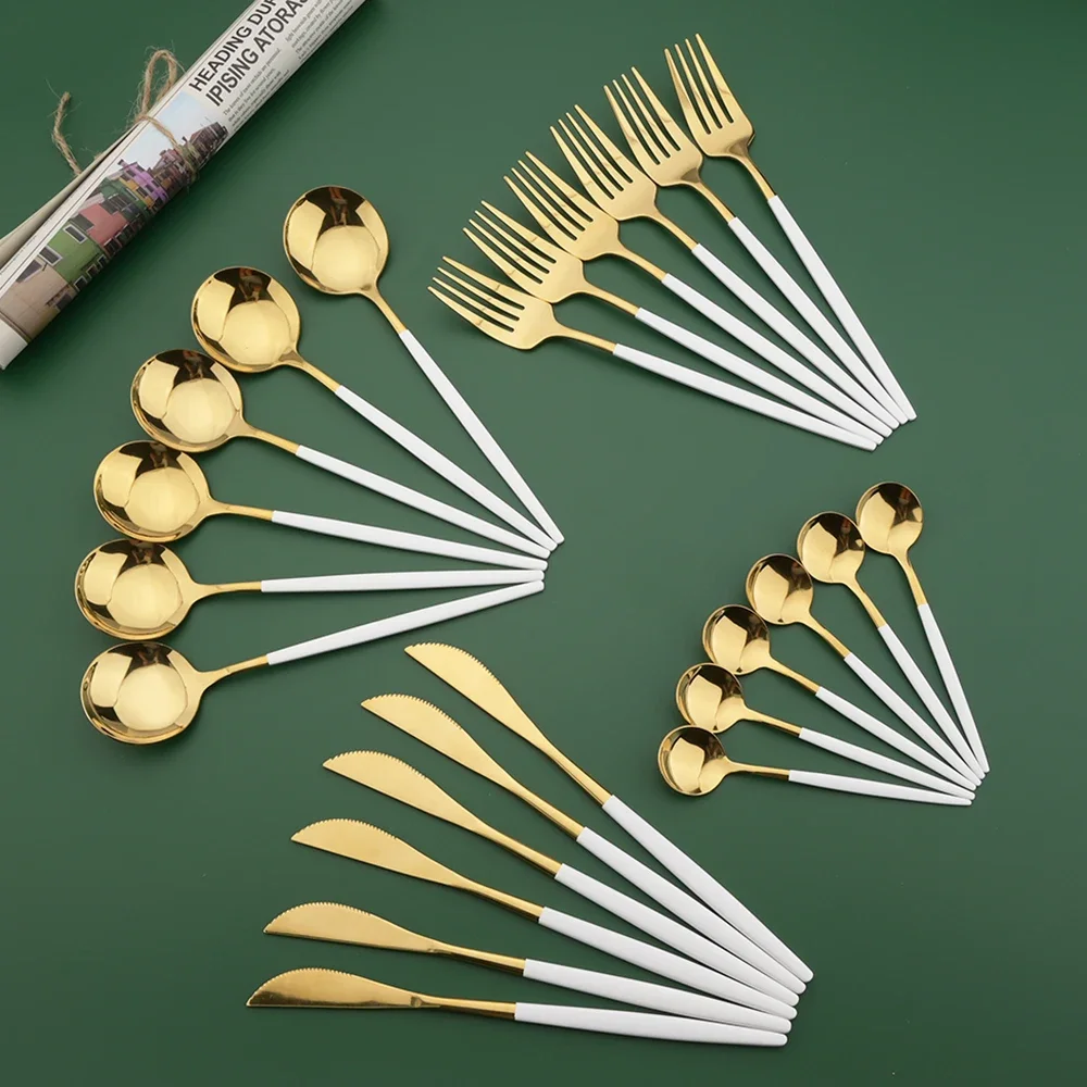 16/24/32/48 adet yemek takımı  - Gold Plated Cutlery incelemesi ve fiyatı