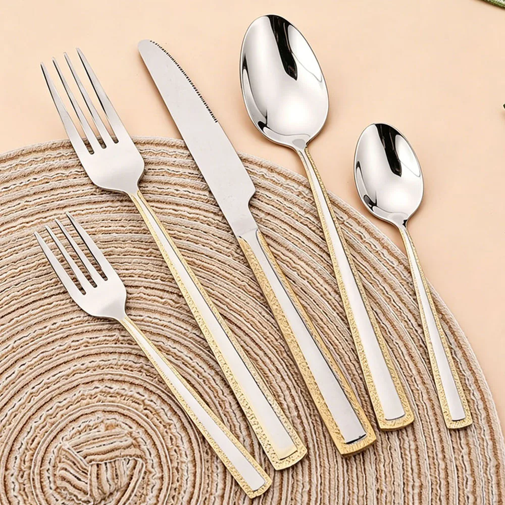 4 adet paslanmaz çelik çatal b - Gold Plated Cutlery incelemesi ve fiyatı