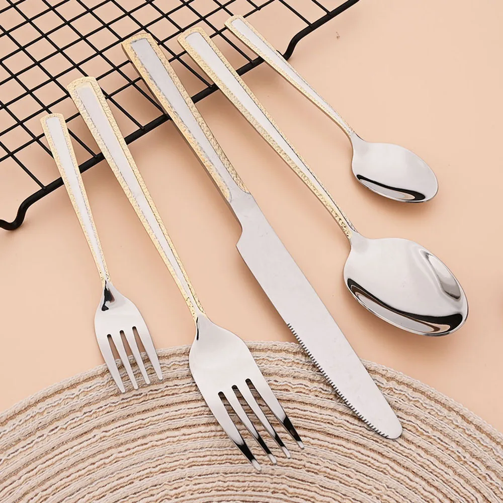 4 adet paslanmaz çelik çatal b - Gold Plated Cutlery incelemesi ve fiyatı